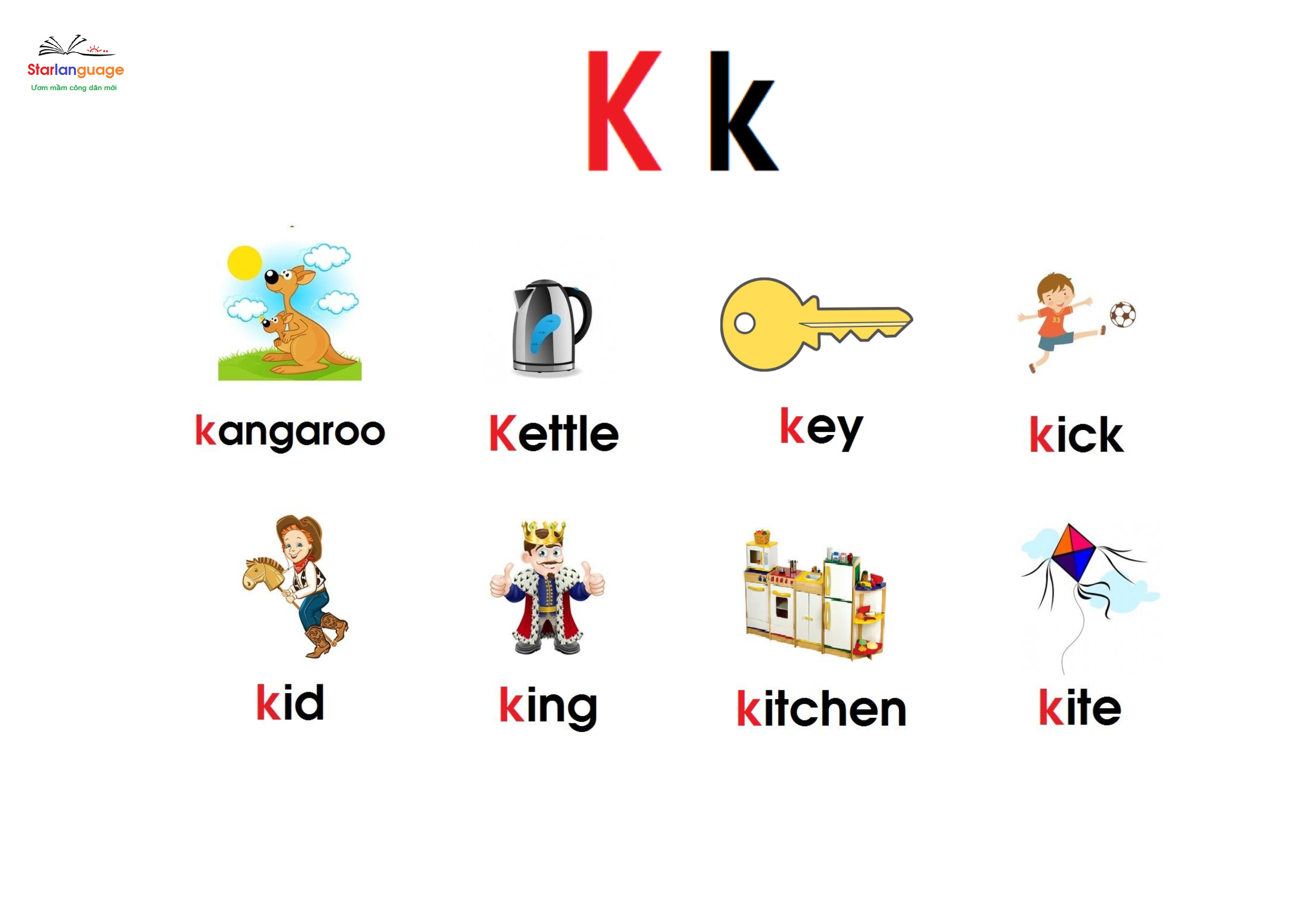 Optional letter K