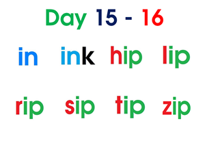 Read day 15- 16 ( flash card 8 page A4 -word )