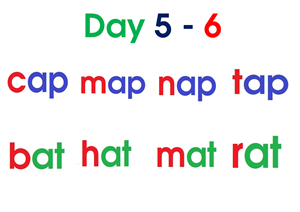 Read day 5 - 6 ( flash card 8 page A4 - word )