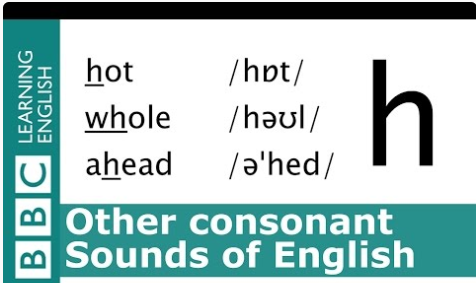 Voiceless consonant - /h/