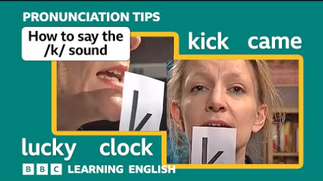 Voiceless consonant /k/